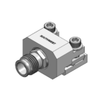 End Launch 1.35mm 90 GHz Jack (Female) Standard Block (.500) Thread-in