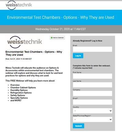 Environmental Test Chambers - Options - Why they are used Environmental Test Chambers - Options - Why they are used